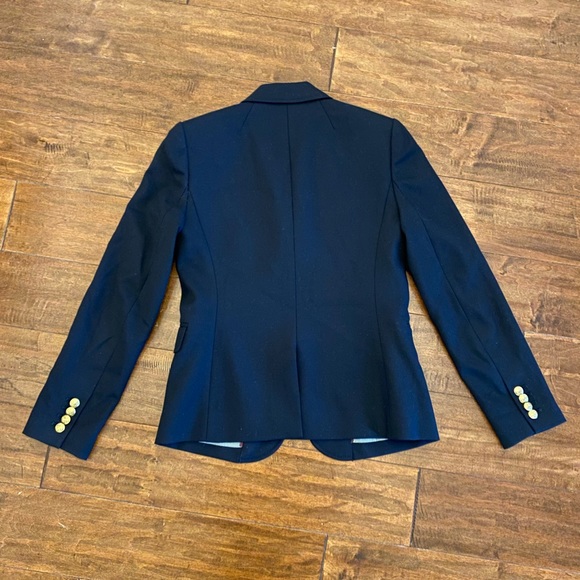 J. Crew Navy Blue Schoolboy Wool Blazer Jacket Sz 0 - Picture 9 of 15